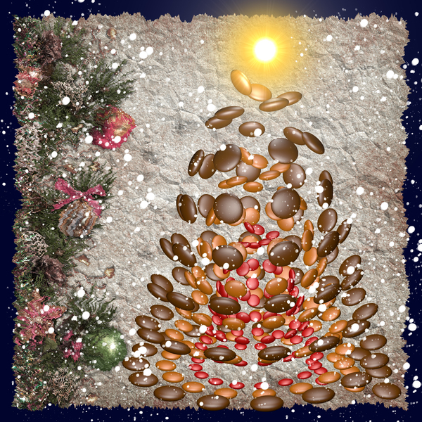 chocolate christmas tree