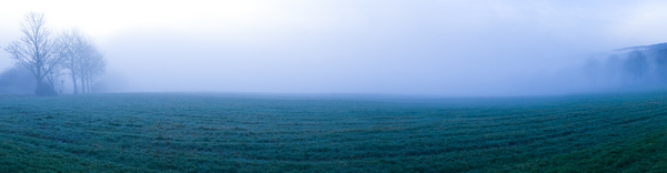 foggy landscape panorama 2