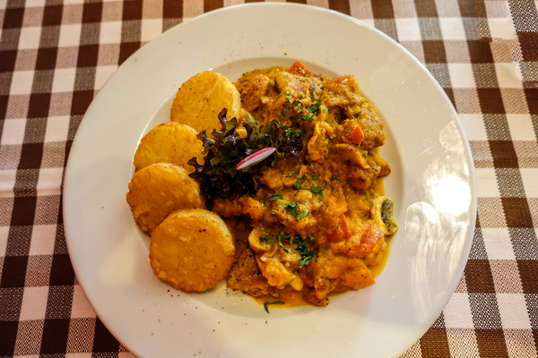 pumpkin ragout with croquettes