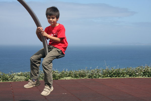Kid in the swing