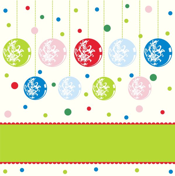 Colorfull christmascard