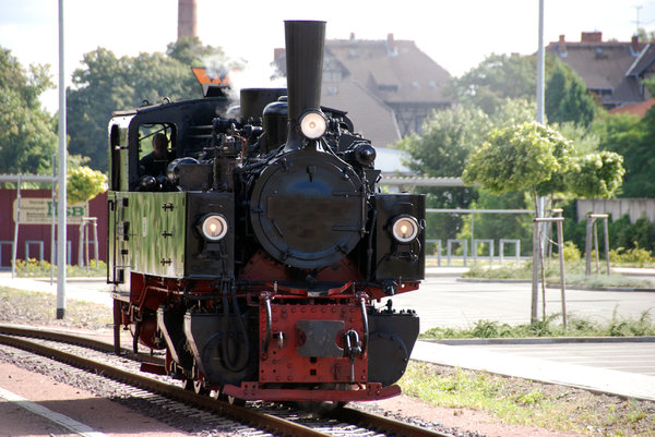 Steam locomotive  in german sm