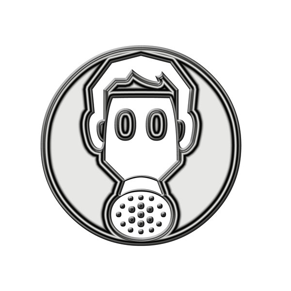 Gas mask pictogram 4