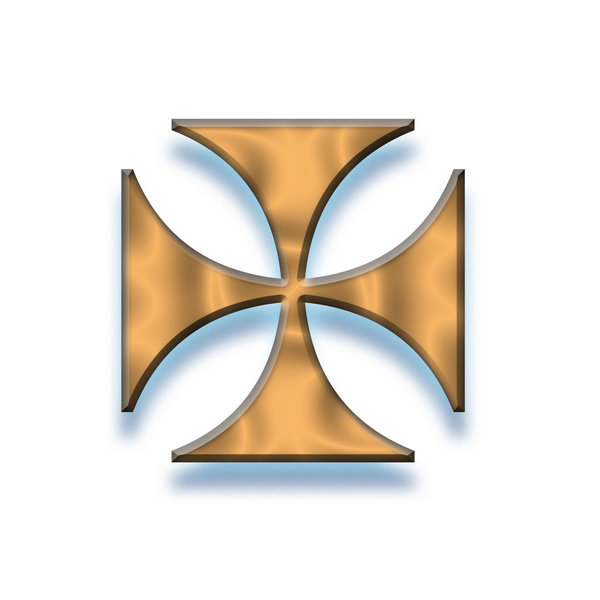 Isosceles cross pictogram 5