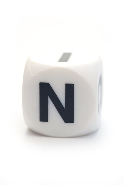 Letter N on the dice