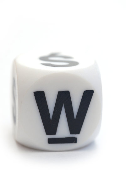Character W on the dice