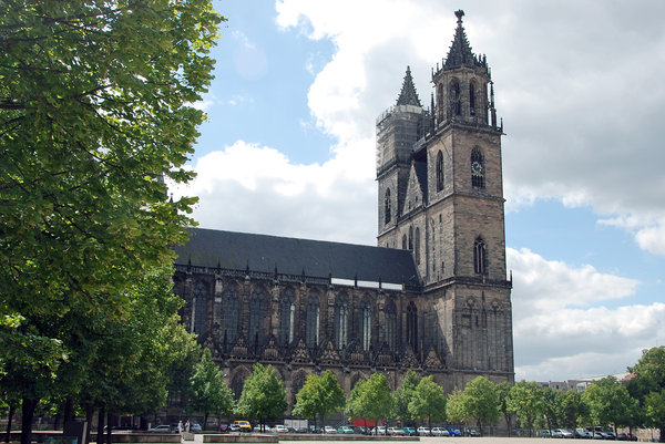 Gothic cathedral in Magdeburg