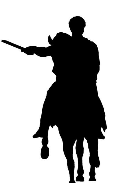 Silhouette of warrior