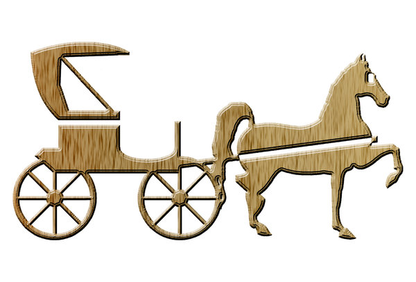 Horse-drawn carriage pictogram