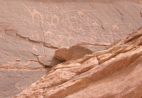 Paintings at Wadi Rum