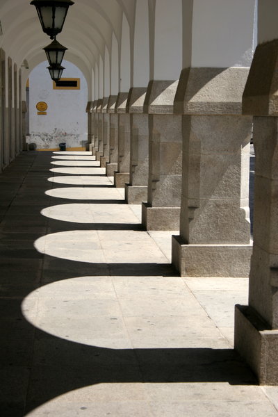 Walkway with Columns
