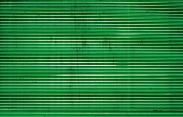 green corrugated iron