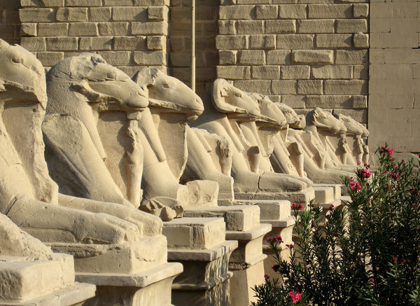 Avenue of sphinxes at Karnak