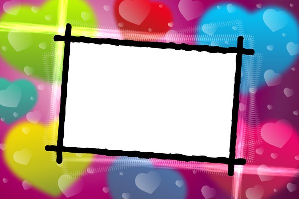 Heart photo frame