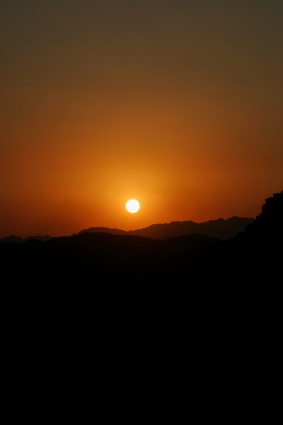 sunset in the desert 1