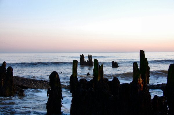 Old sea defences