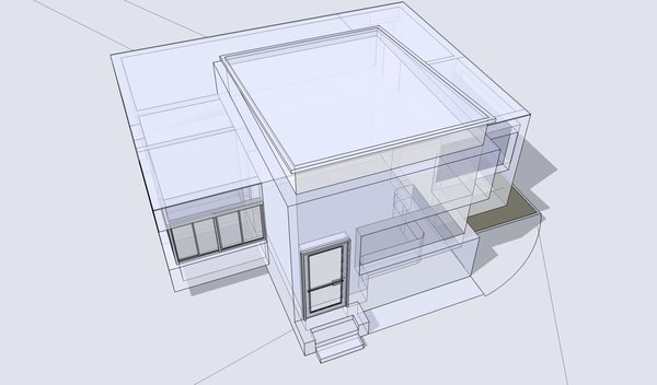 Building 3D and wireframe 1