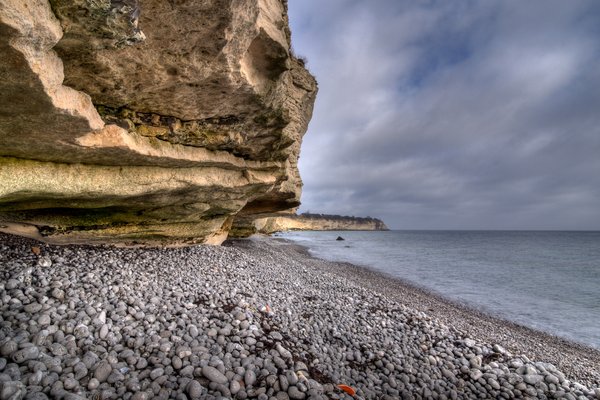 Coast, cliff and sea - HDR