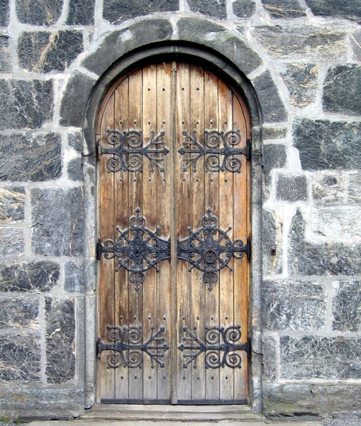 medieval wooden door