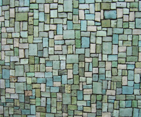 green pastel mosaic texture