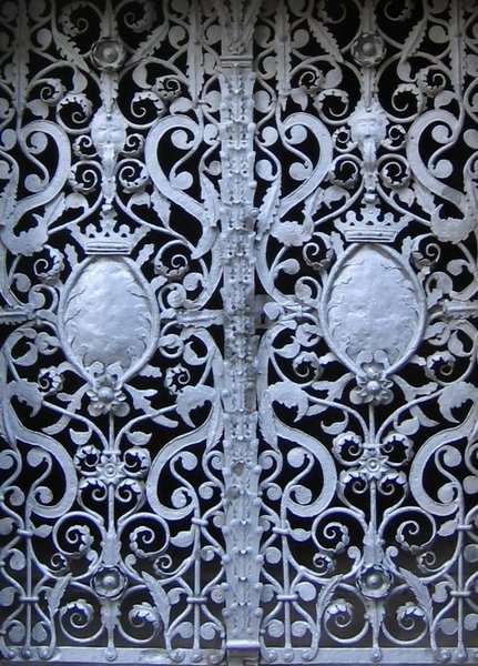 wrought-iron door