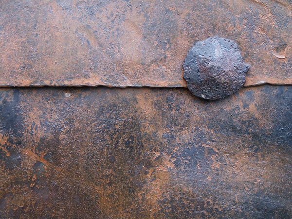 Ancient door metal plates