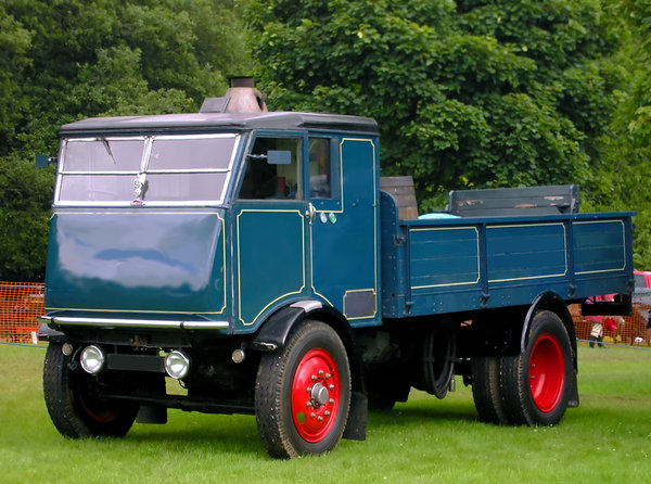 Blue vintage truck