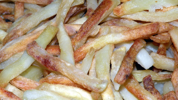 Fries after frying