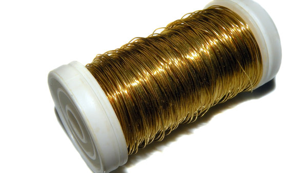 A roll of golden thread