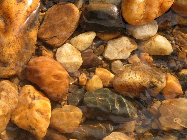Pebbles in Water