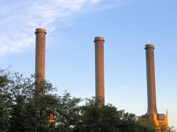 power plant chimneys
