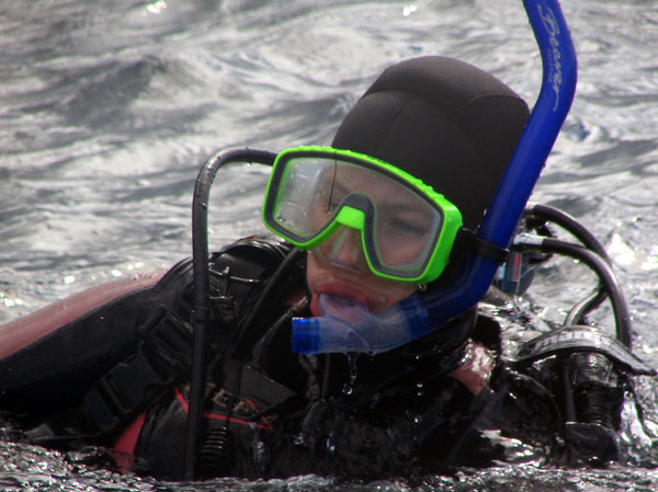Scuba Diver on surface 2