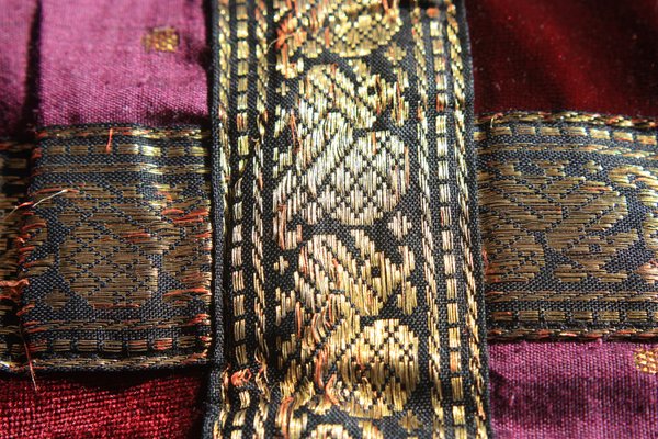 Richly patterned fabric