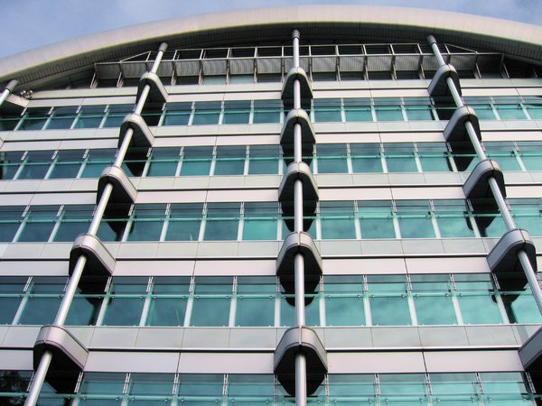 modern business glass facade