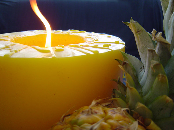 Pineapple and Candle