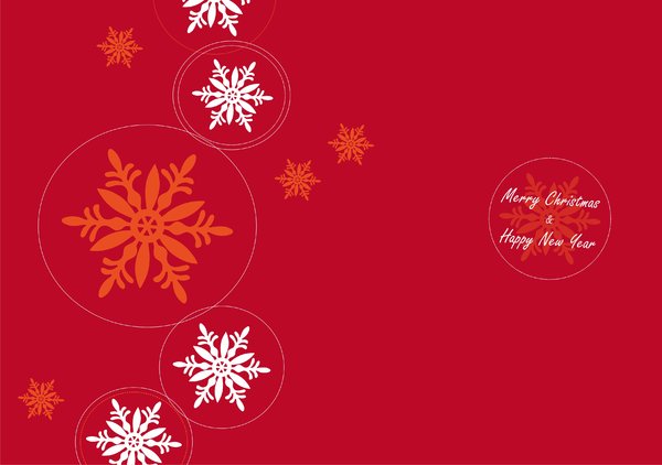 Christmascard with circles