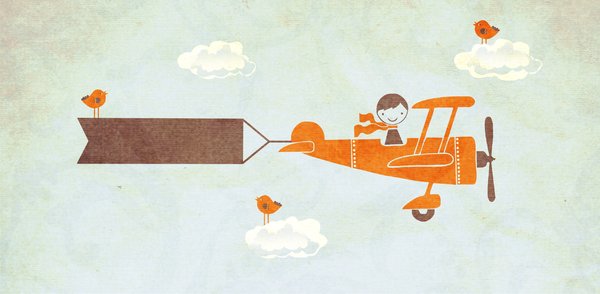 Vintage kids airplane