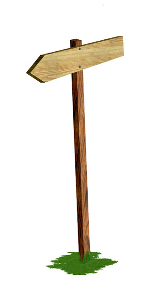 wood signpost