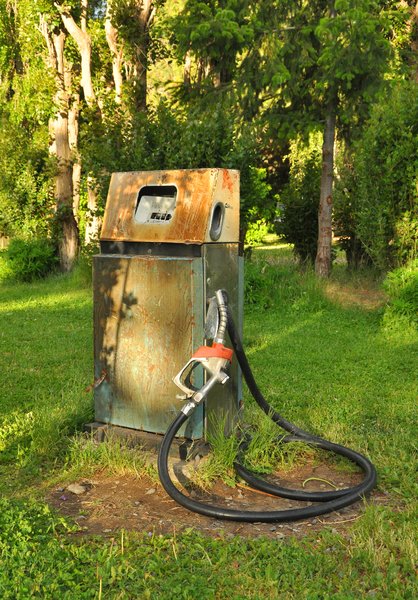 Abandoned gas pump