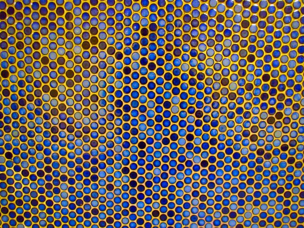 blue round tiles texture