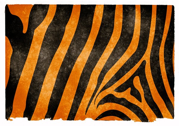 Tiger Stripes Grunge Paper