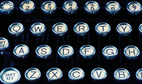 Antique Typewriter Close-up