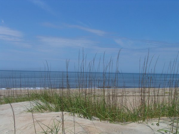 Sand dunes to Atlantic