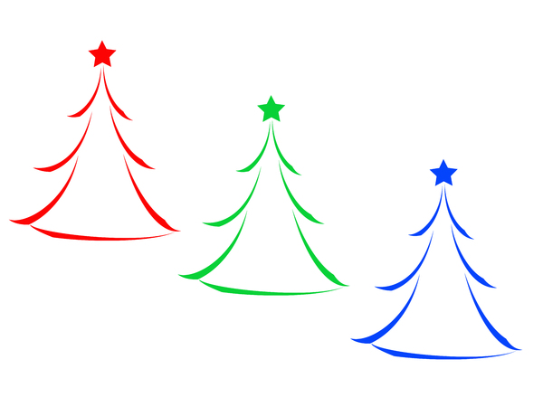 RGB Christmas Tree Icons