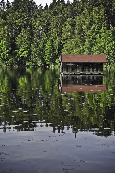 cottage in the lake