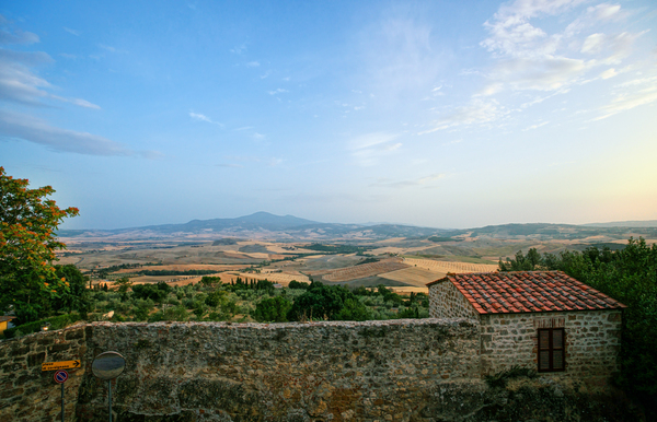 Pienza Tuscany View to Monte A