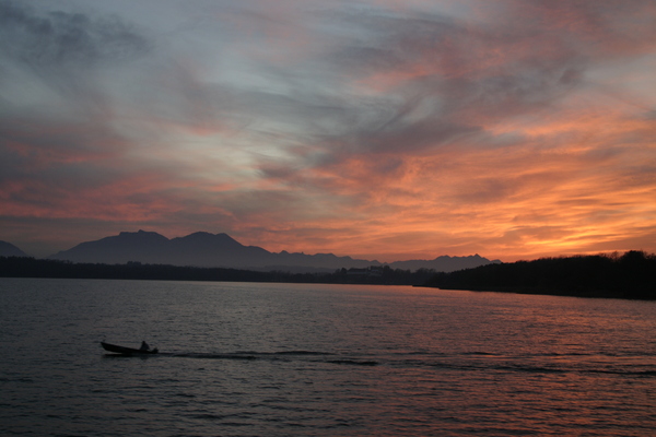 sunset lake 1