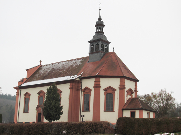 bavarian church in winter
