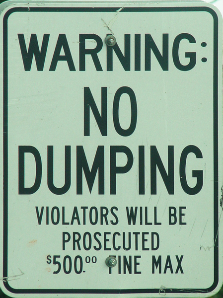 no dumping 1