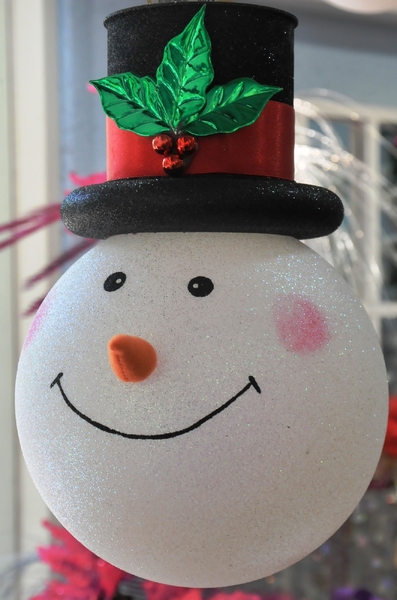 snowman head christmas